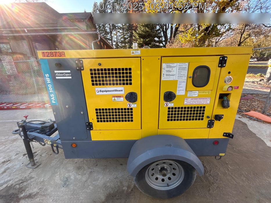 2020 ATLAS COPCO PAS 100 HF CS Enclosed