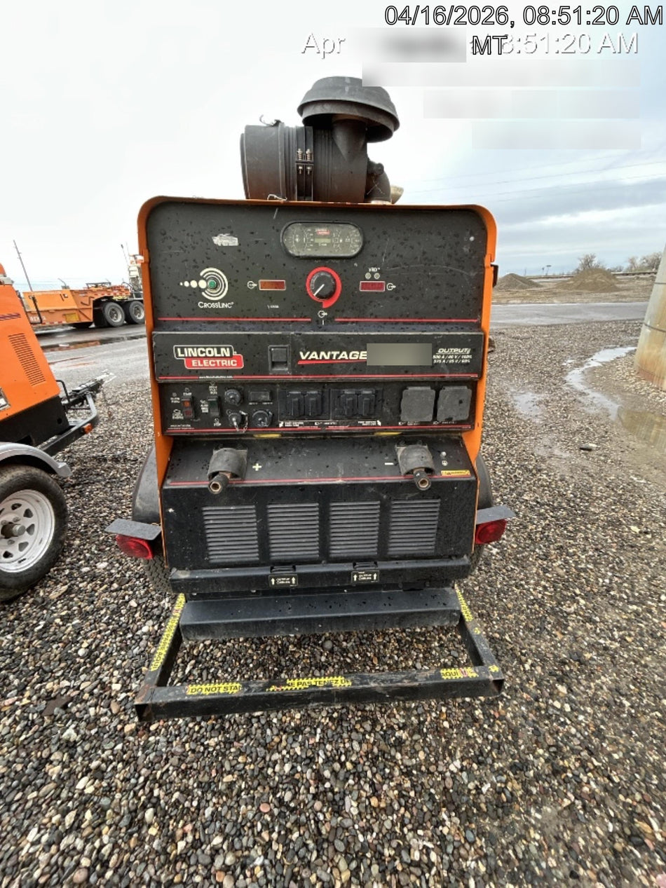 2021 Lincoln Electric Vantage 549X Ready Pak 3, ORANGE (includes trailer, cable rack, fender light kit)