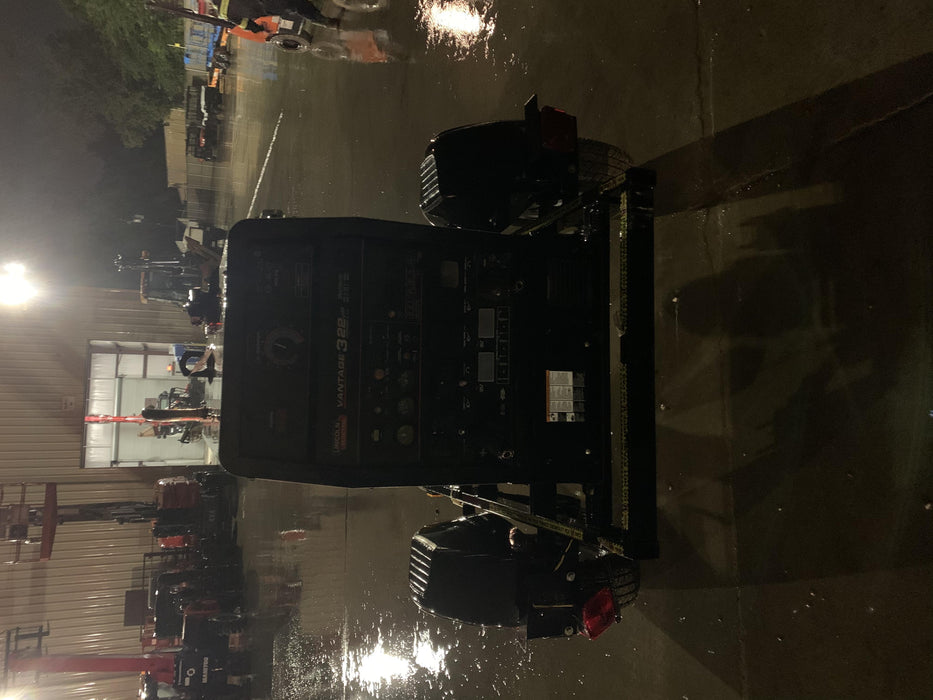 2019 Lincoln Electric Vantage 322 Welder Ready-Pak 3, Two wheel trailer, Fender and Light kit, Cable Rack