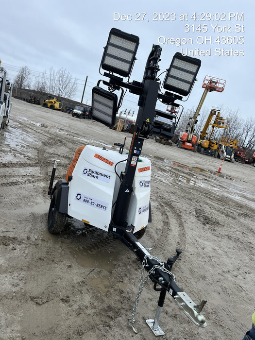 2023 Generac MLT2 Diesel, Flex Switch 120V Input, Powerzone Controller, 
(4) 320W LED Lights, 4kW Generator, 39.9 Gal Fuel Tank, 2" Ball, T3