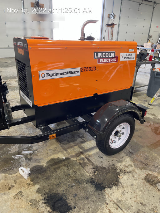 2022 Lincoln Electric LE400 Kubota V1505, Trlr, Cable Rack, Light Kit, ES Decals, T3