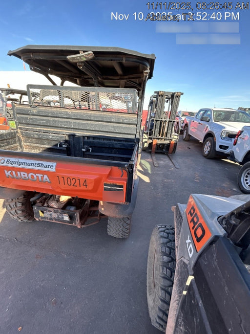 2020 Kubota RTV-X1140W-H Canopy, 4-Seater, Diesel, Windshield Acrylic Clear, Strobe Light, Backup Alarm