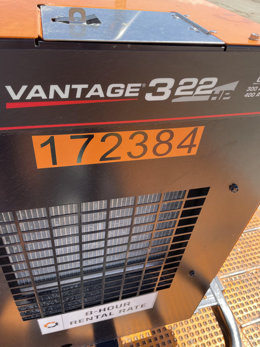 2021 Lincoln Electric Vantage 322 Vantage 322 Ready Pak 3 w/ Decals, ORANGE (includes trailer, cable rack, fender light kit) NO Telematics