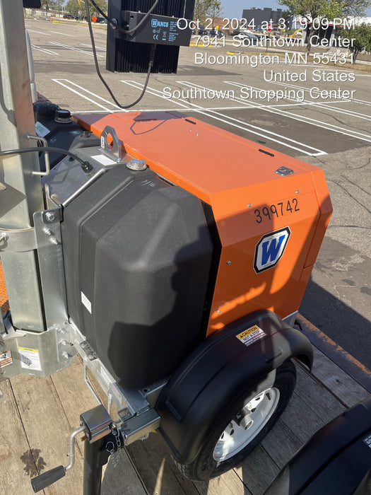 2024 Wanco WLTT-4MM4K Diesel, Deep Sea Controller, Shore Power Plug, Auto Start, (4) 350W LED Floodlights, 4kW Generator, 60 Gal Fuel Tank, 2" Ball, T3