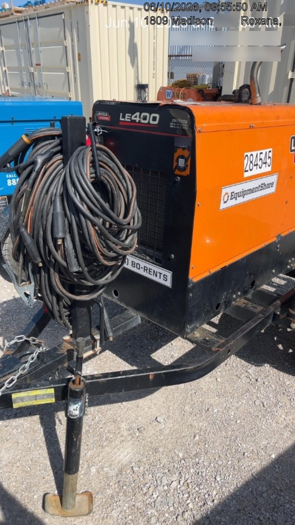 2022 Lincoln Electric LE400 Kubota V1505, Trlr, Cable Rack, Light Kit, ES Decals, T3
