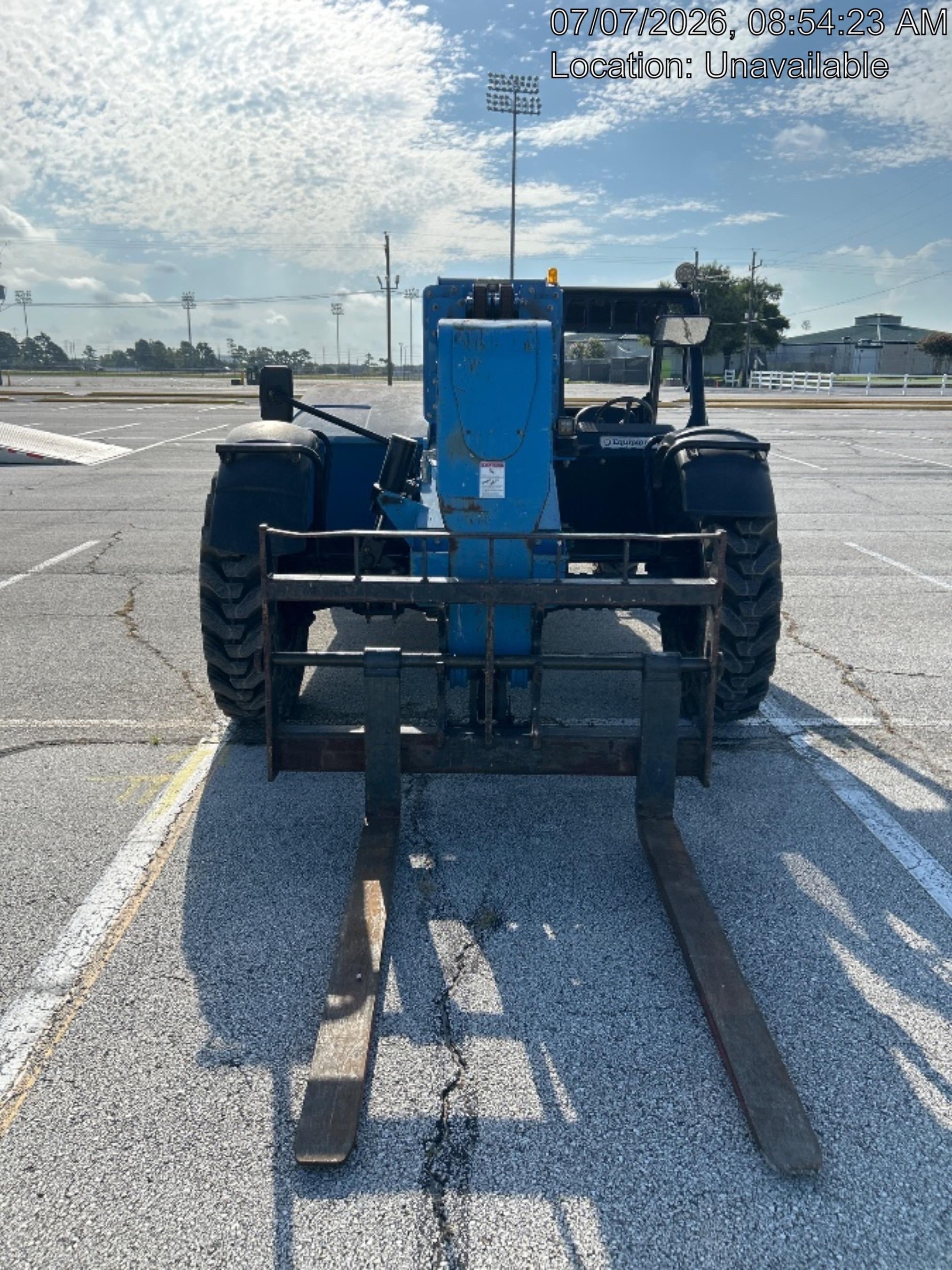 2018 Genie GTH-844 Genie GTH-844D w/Open ROPS, Solid Tires, Work Light/Beacon, 60" Carriage and Forks