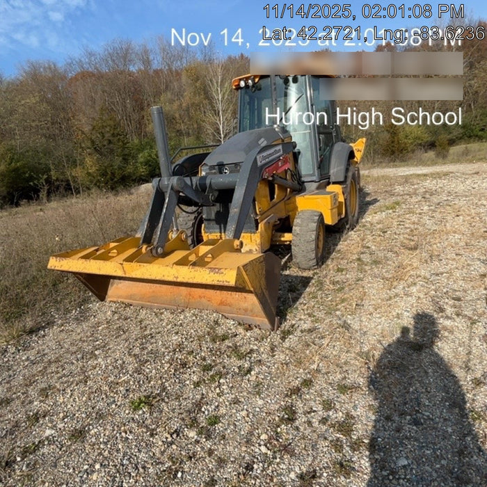 2020 John Deere 310LEP Cab/Heat/Air, 4WD, Standard Stick, Pilot Controls, 2 Way Hydraulics, TAG Manual QC