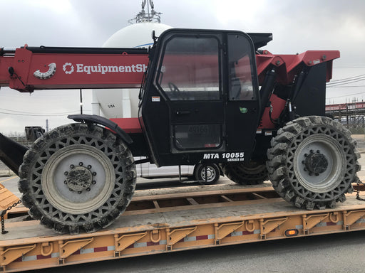 2020 Manitou MTA10055 Cab/Heat/Air, 120 HP, Solid Tires, Work Lights, Lift Hook, Auxiliary Hydraulics w/66" Carriage and 60" Forks
