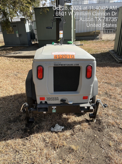 2024 Wacker Neuson LTT4 Diesel, Kohler KDW702, Deep Sea Controller, Auto Start, LED 320W, Bypass Outlet, T3