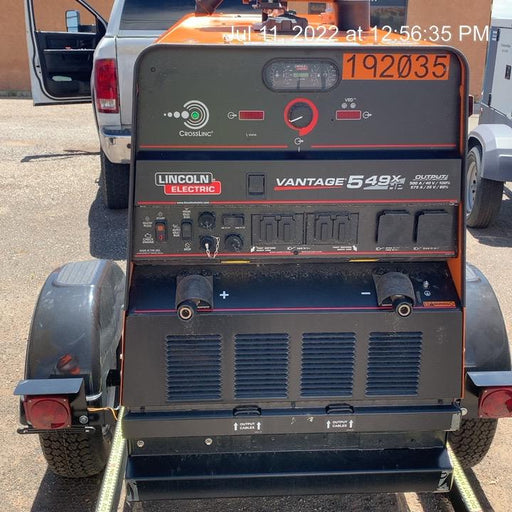 2021 Lincoln Electric Vantage 549X Ready Pak 3, ORANGE (includes trailer, cable rack, fender light kit)