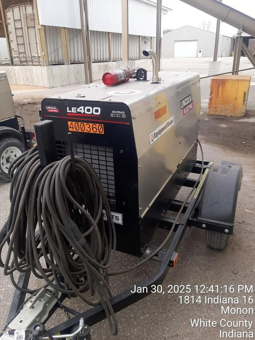 2024 Lincoln Electric LE400 Kubota V1505, Trlr, Cable Rack, Light Kit, ES Decals, T3