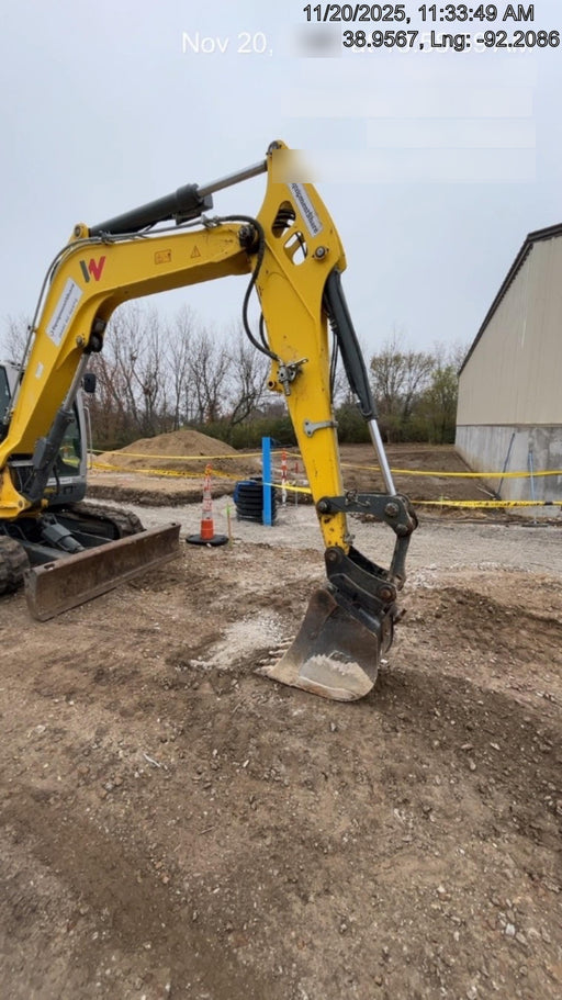 Wacker Neuson ET90 Cab, Long Dipperstick, Track, Bucket