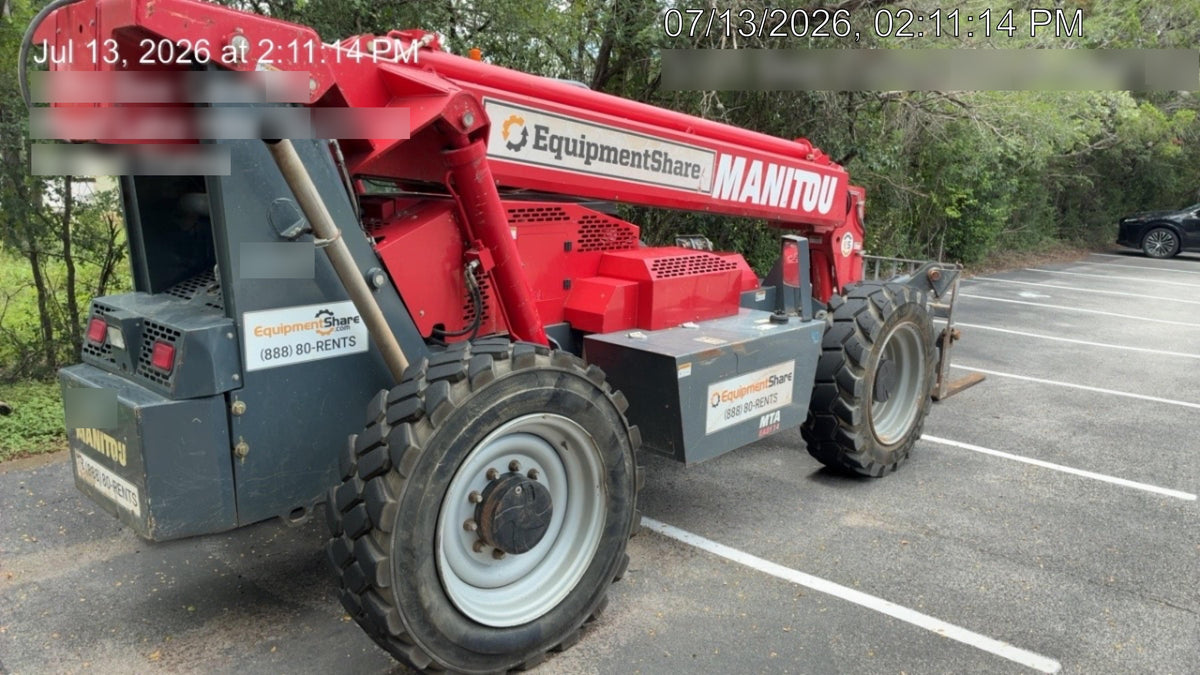 2018 Manitou MTA10055 MTA10055 - 74 HP T4, Canopy, Worklights/Strobe, Beacon, 66" Carriage, 60" Forks, Solid Tires, Lift Hook, Aux Hydraulics
