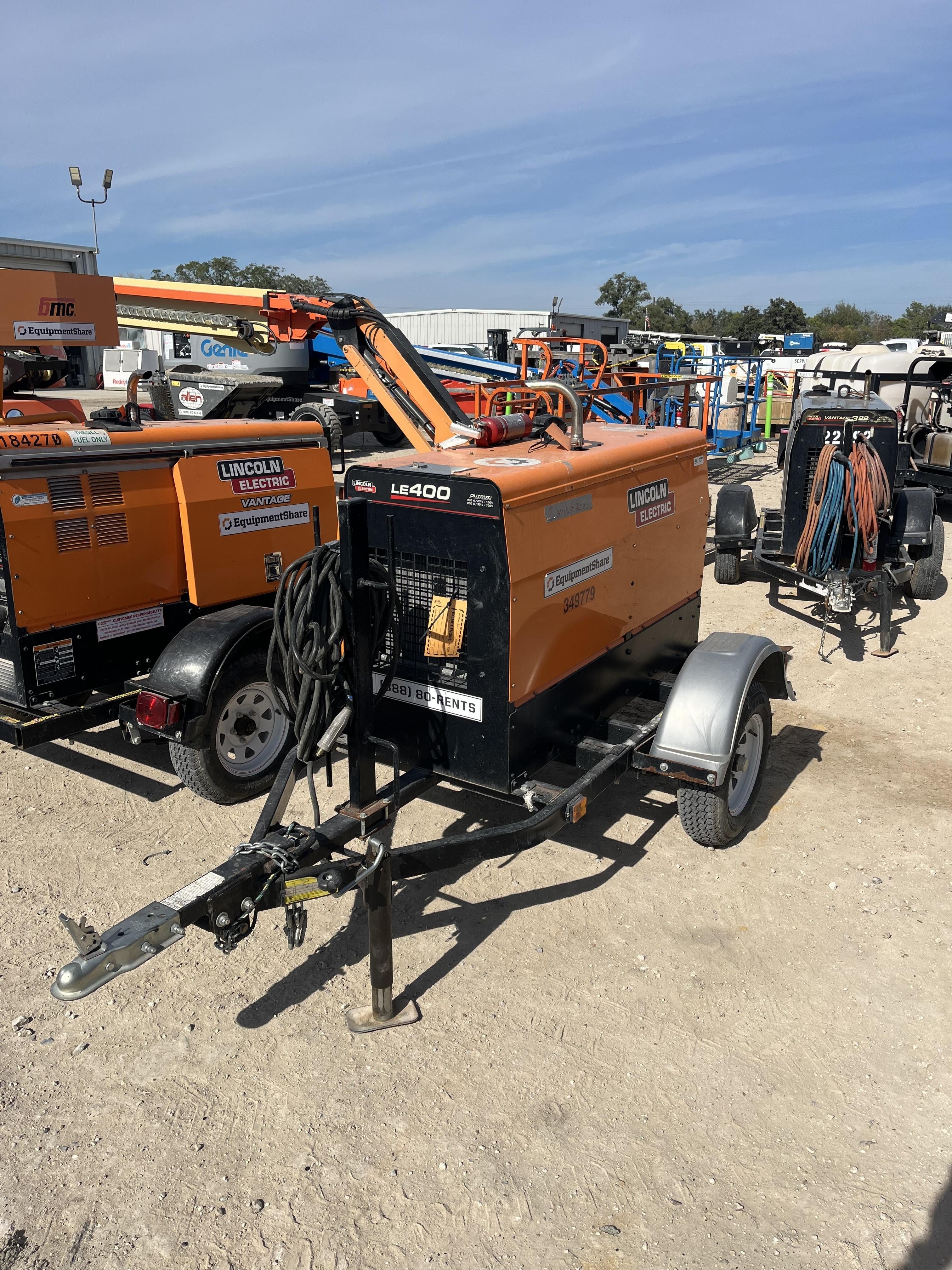 2022 Lincoln Electric LE400 Kubota V1505, Trlr, Cable Rack, Light Kit, ES Decals, T3