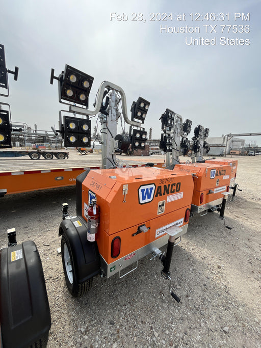 2024 Wanco WLTT-4MM4K Diesel, Deep Sea Controller, Shore Power Plug, Auto Start, (4) 350W LED Floodlights, 4kW Generator, 60 Gal Fuel Tank, 2" Ball, T3