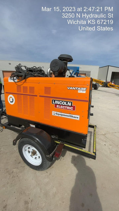 2021 Lincoln Electric Vantage 549X Ready Pak 3, ORANGE (includes trailer, cable rack, fender light kit)