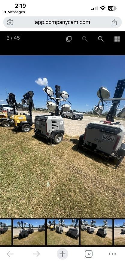2018 Wacker Neuson LTV6L-MH Wacker Neuson LTV6L Mobile Light Tower w/Fuel Level Sensor Installed