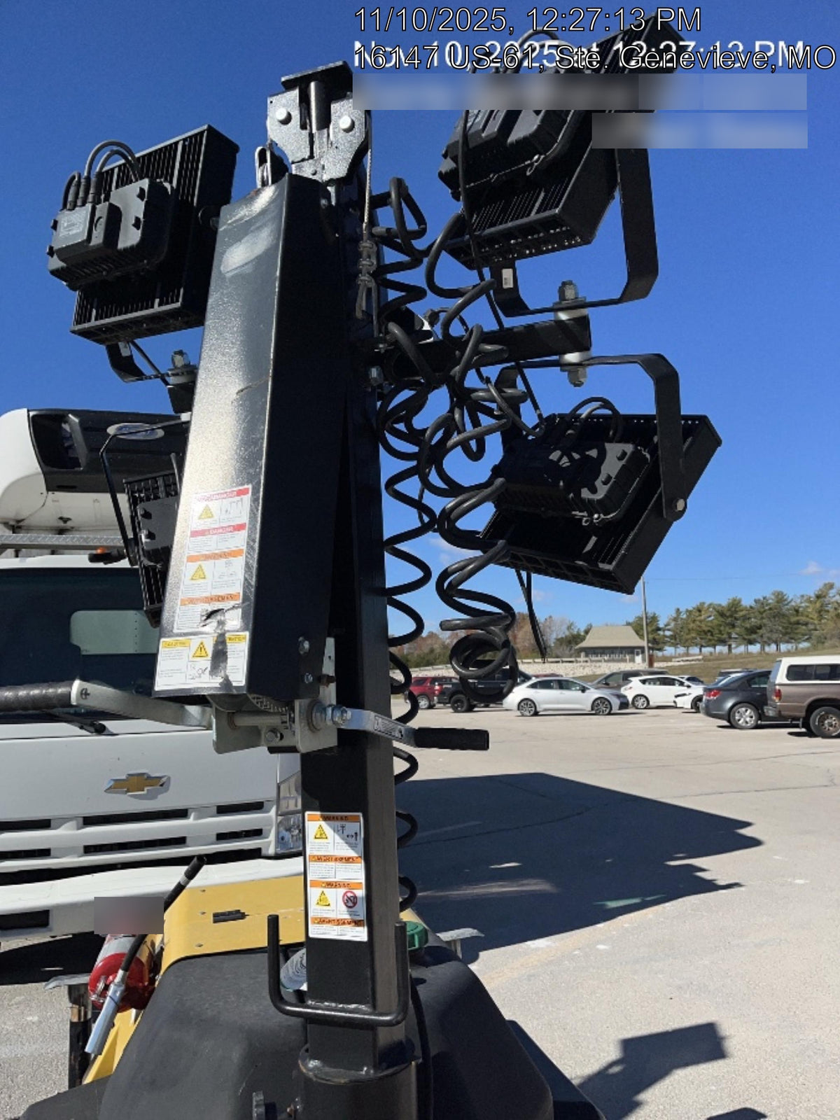 2022 Allmand NLV3GR (4) LED Light Fixture 350W, 23' Vertical Mast, 3kW Prime, Towable, Deep Sea L401, Leveling Jacks, Yanmar T4F 5.8hp