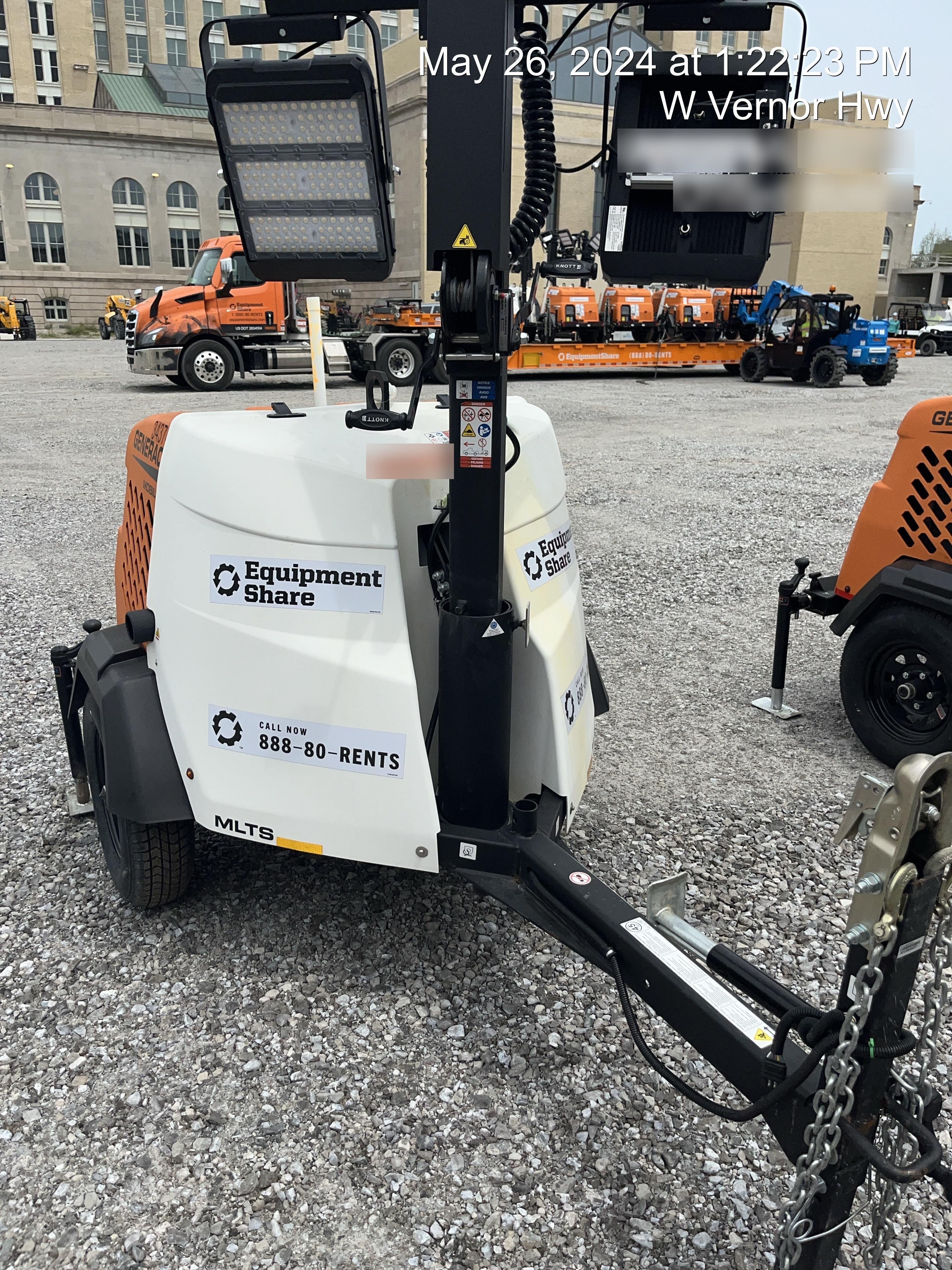 2023 Generac MLT2 Diesel, Flex Switch 120V Input, Powerzone Controller, (4) 320W LED Lights, 4kW Generator, 39.9 Gal Fuel Tank, 2" Ball, T3