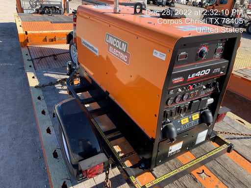 2022 Lincoln Electric LE400 Kubota V1505, Trlr, Cable Rack, Light Kit, ES Decals, T3