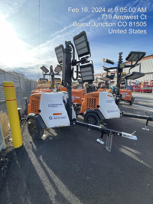 2023 Generac MLT2 Diesel, Flex Switch 120V Input, Powerzone Controller, (4) 320W LED Lights, 4kW Generator, 39.9 Gal Fuel Tank, 2" Ball, T3