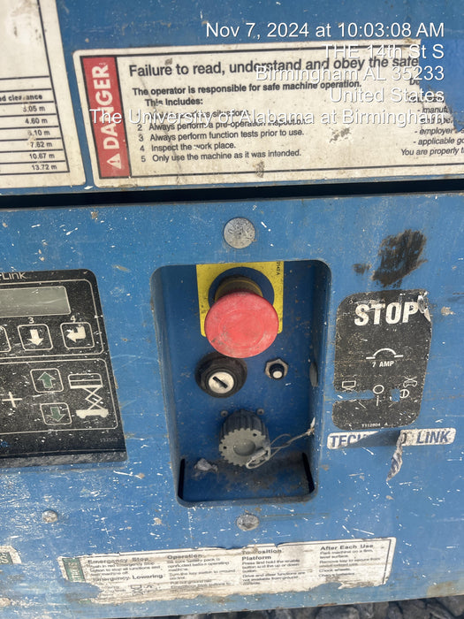 2019 Genie GS-1930 Fixed rails with chain Entry