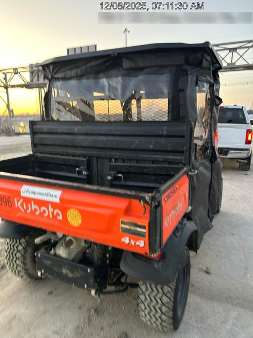 2022 Kubota RTV-X1140W-H Plastic Canopy, Windshield Acrylic Clear, LED Strobe Light, Wire Harness Kit, Back up Alarm