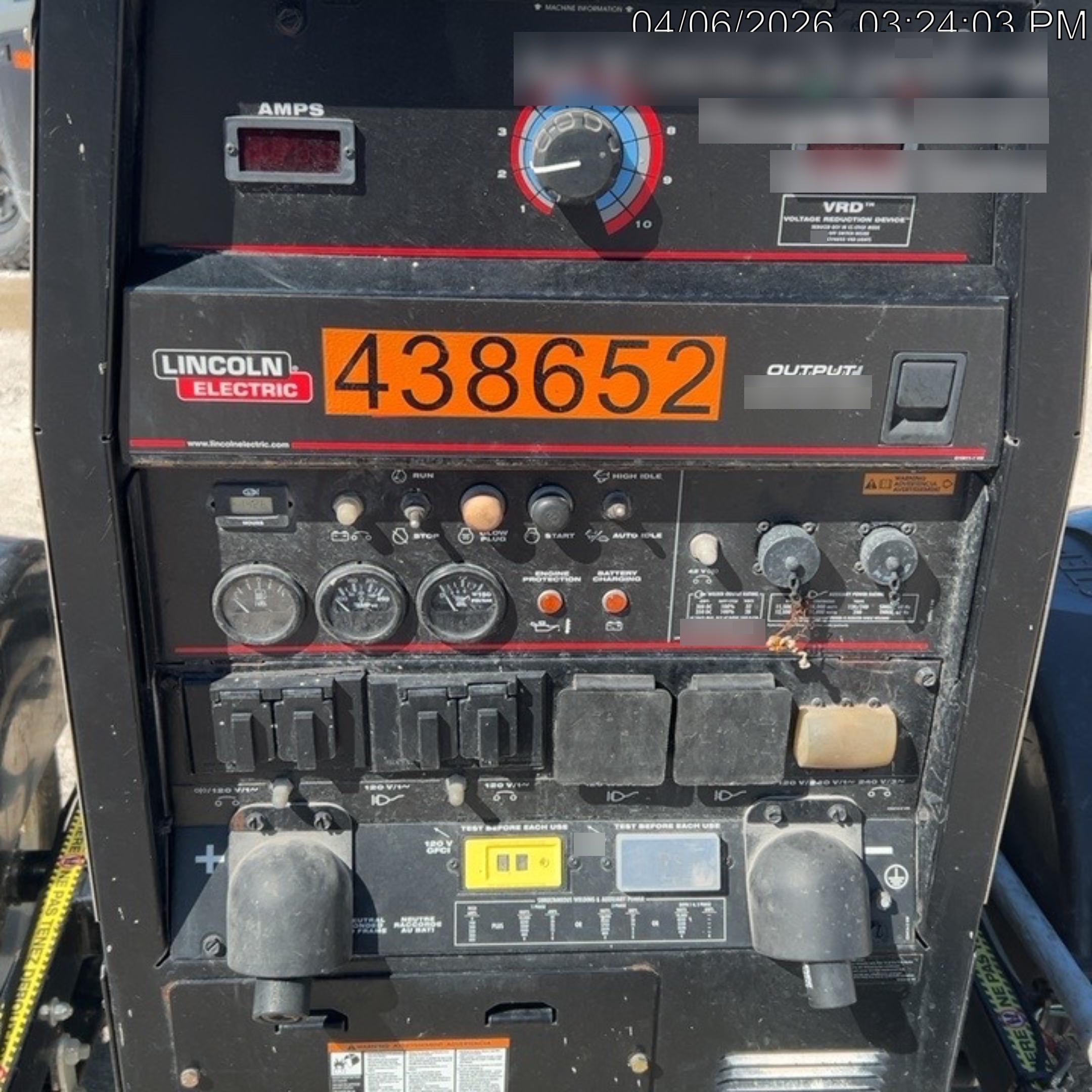 2024 Lincoln Electric LE400 Kubota V1505, Trlr, Cable Rack, Light Kit, ES Decals, T3