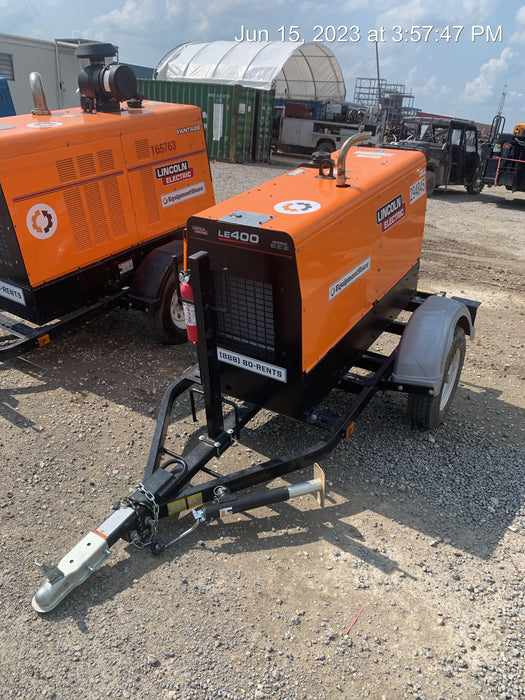 2023 Lincoln Electric LE400 Kubota V1505, Trlr, Cable Rack, Light Kit, ES Decals, T3