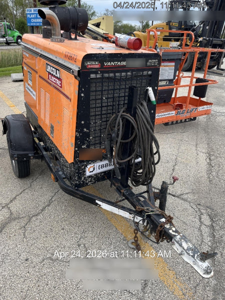 2021 Lincoln Electric Vantage 549X Ready Pak 3, ORANGE (includes trailer, cable rack, fender light kit)