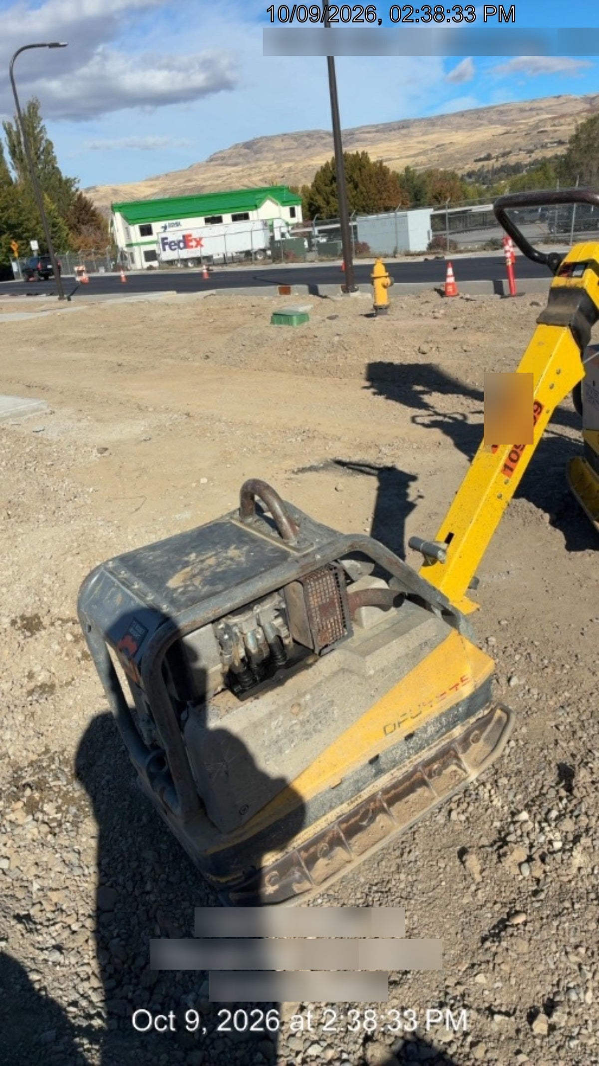 2020 Wacker Neuson DPU4545HEH Reversible Plate Compactor, Diesel