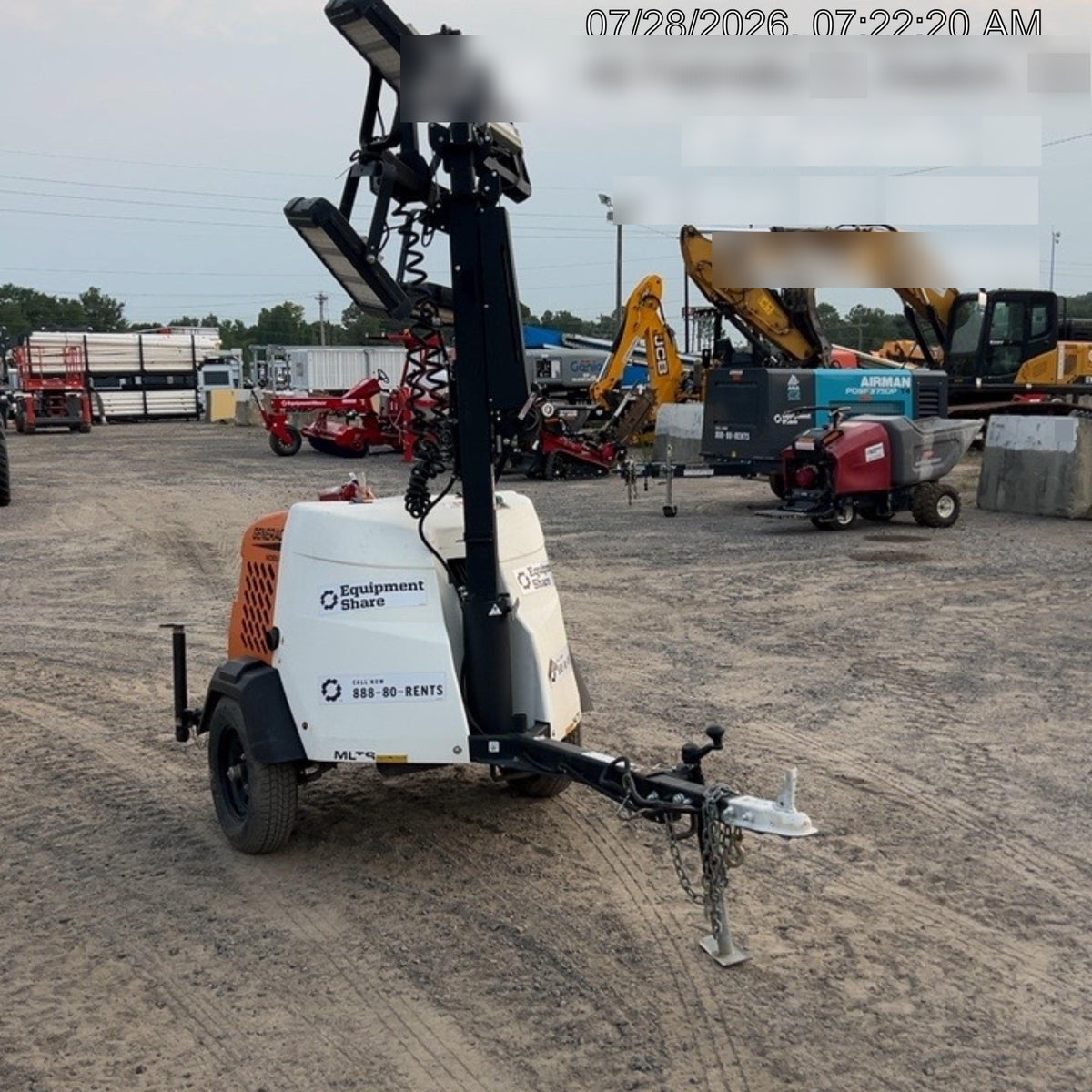 2023 Generac MLT2 Diesel, Flex Switch 120V Input, Powerzone Controller, (4) 320W LED Lights, 4kW Generator, 39.9 Gal Fuel Tank, 2" Ball, T3
