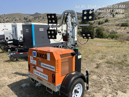 2024 Wanco WLTT-4MM4K Diesel, Deep Sea Controller, Shore Power Plug, Auto Start, (4) 350W LED Floodlights, 4kW Generator, 60 Gal Fuel Tank, 2" Ball, T3