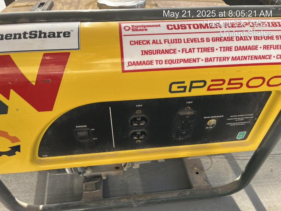 2021 WACKER NEUSON GP2500A