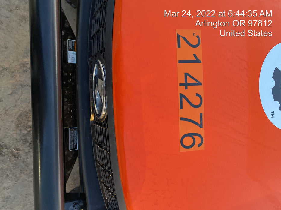 2022 Kubota RTV-X1140W-H Plastic Canopy, Windshield Acrylic Clear, LED Strobe Light, Wire Harness Kit, Back up Alarm