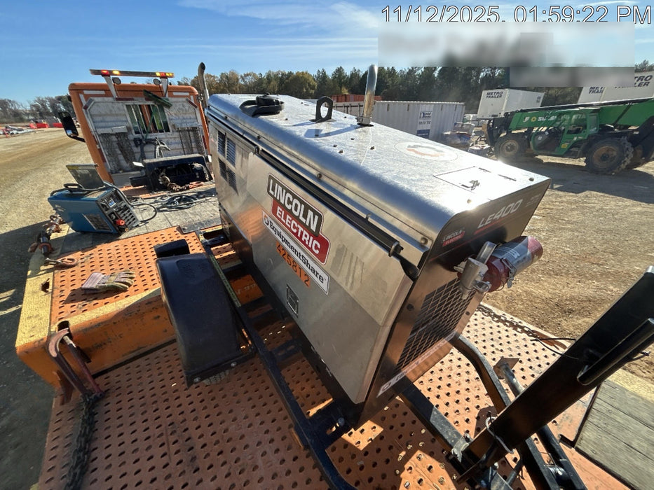 2024 Lincoln Electric LE400 Kubota V1505, Trlr, Cable Rack, Light Kit, ES Decals, T3