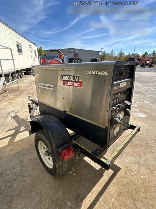 2020 Lincoln Electric Vantage 322 Welder Ready-Pak 3, w/ GPS & Decals (includes trailer, cable rack, fender light kit)