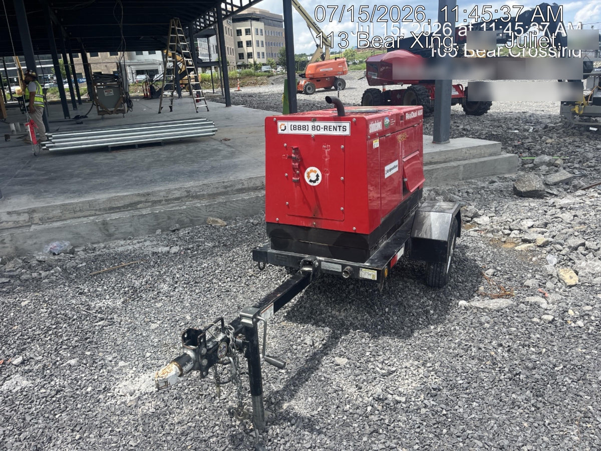 2022 Shindaiwa DGW400MDL Kubota D902 Engine, 23 HP, Dual Op Welder, Wire, Arc, Droop Stick, Tig, and CC Stick Functionality, Simulphase, 3 Phase and 1 Phase Gen Output, Single Axle NB Trlr, Slr Trckl Chrg 12V 12W, Fire Ext