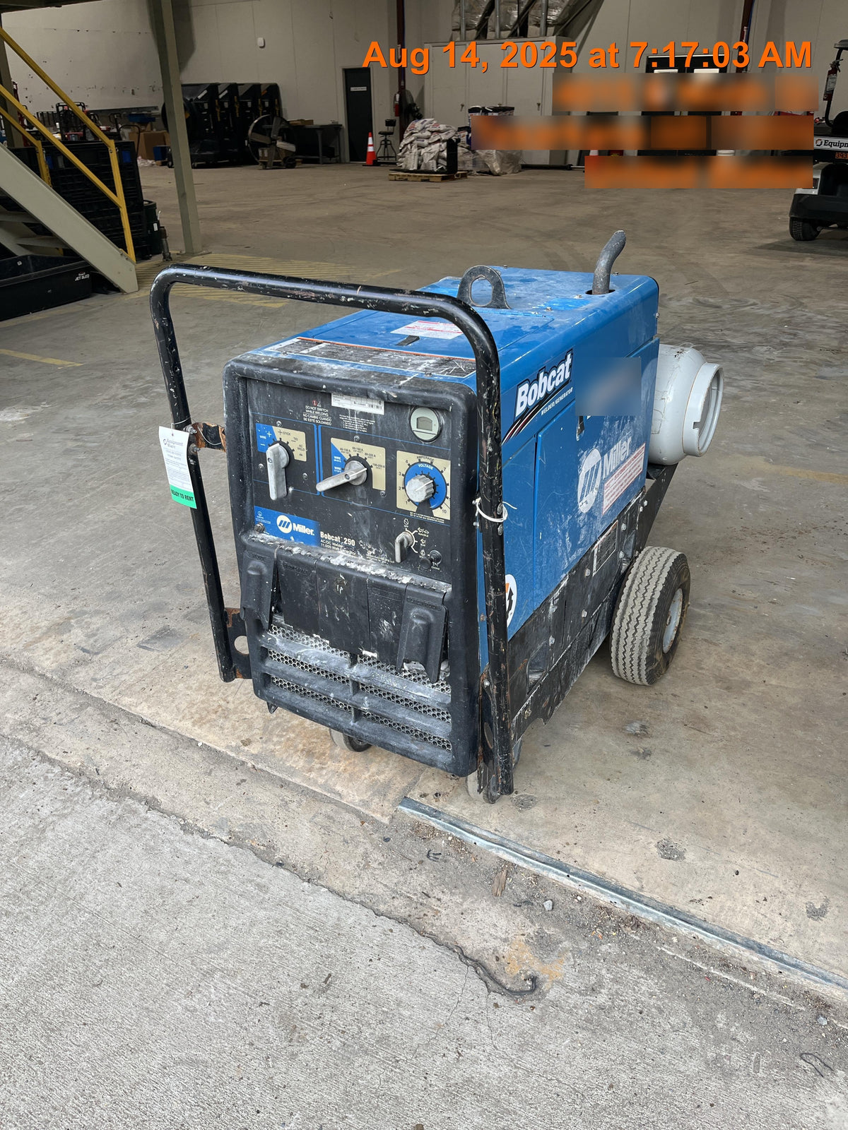 2019 MILLER ELECTRIC Bobcat 250 - Propane