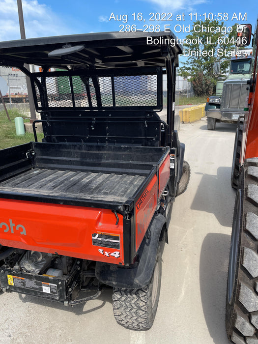 2022 Kubota RTV-X1140W-H Plastic Canopy, Windshield Acrylic Clear, LED Strobe Light, Wire Harness Kit, Back up Alarm