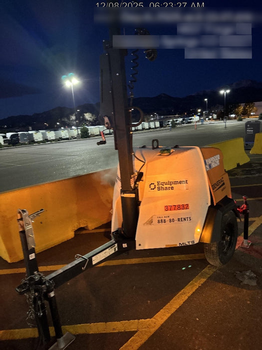 2023 Generac MLT2 Diesel, Flex Switch 120V Input, Powerzone Controller, 
(4) 320W LED Lights, 4kW Generator, 39.9 Gal Fuel Tank, 2" Ball, T3