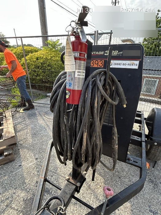 2019 Lincoln Electric Vantage 322 Welder Ready-Pak 3, Two wheel trailer, Fender and Light kit, Cable Rack