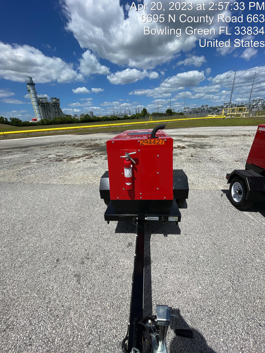 2023 Shindaiwa DGW400MDL Kubota D902 Engine, 23 HP, Dual Op Welder, Wire, Arc, Droop Stick, Tig, and CC Stick Functionality, Simulphase, 3 Phase and 1 Phase Gen Output, Single Axle NB Trlr, Slr Trckl Chrg 12V 12W, Fire Ext