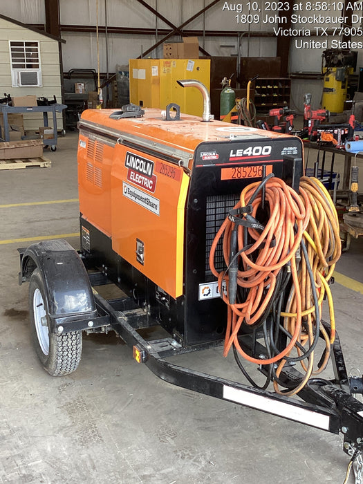 2022 Lincoln Electric LE400 Kubota V1505, Trlr, Cable Rack, Light Kit, ES Decals, T3