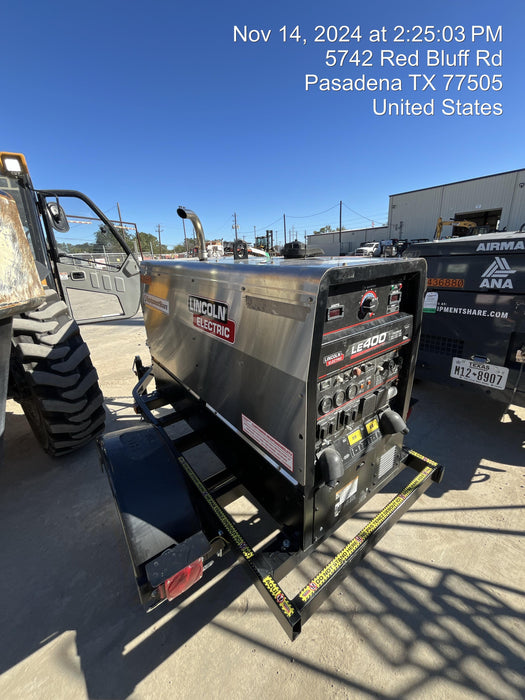 2024 Lincoln Electric LE400 Kubota V1505, Trlr, Cable Rack, Light Kit, ES Decals, T3