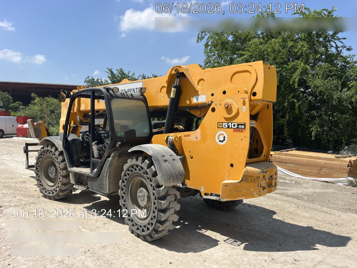 2020 JCB 510-56 Canopy, Solid Tires, Work Lights, Beacon, Aux Hydraulics, Back up Alarm, Lifting Eye, ES Decals
