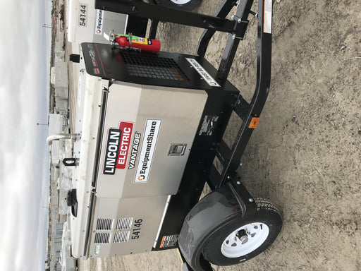 2019 Lincoln Electric Vantage 322 Welder Ready-Pak 3, Two wheel trailer, Fender and Light kit, Cable Rack