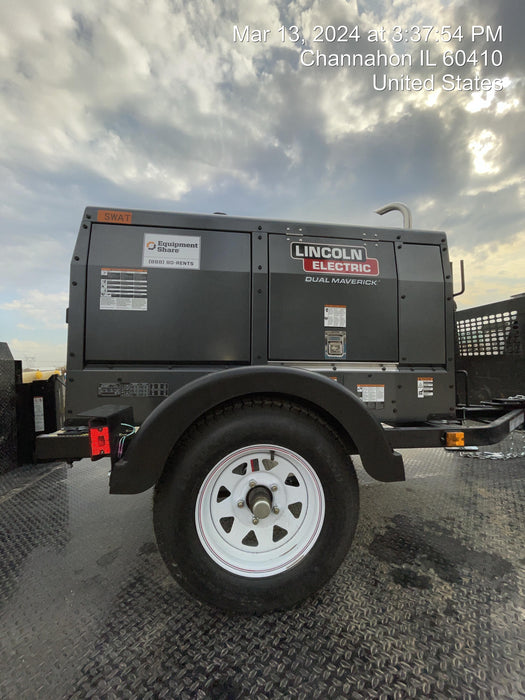 2024 Lincoln Electric Dual Maverick 200/200X Ready Pak 3, Includes Trailer, Cable Rack, Fender Light Kit K4382-1-RP3