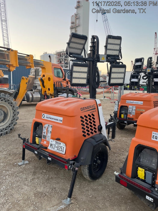 2023 Generac MLT2 Diesel, Flex Switch 120V Input, Powerzone Controller, 
(4) 320W LED Lights, 4kW Generator, 39.9 Gal Fuel Tank, 2" Ball, T3