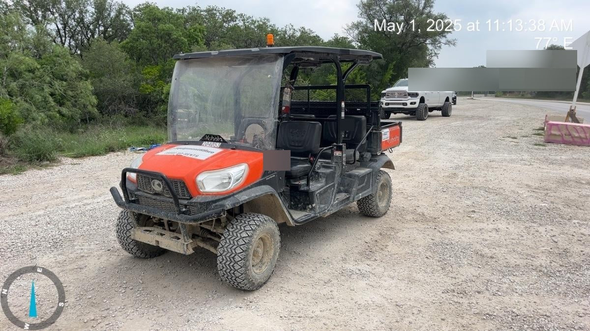 2022 Kubota RTV-X1140W-H Plastic Canopy, Windshield Acrylic Clear, LED Strobe Light, Wire Harness Kit, Back up Alarm